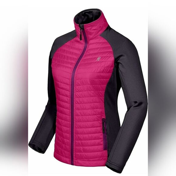 Little Donkey Andy Women's Insulated Hiking Jacket, Thermal Running Hybrid SZ XL - Picture 1 of 8